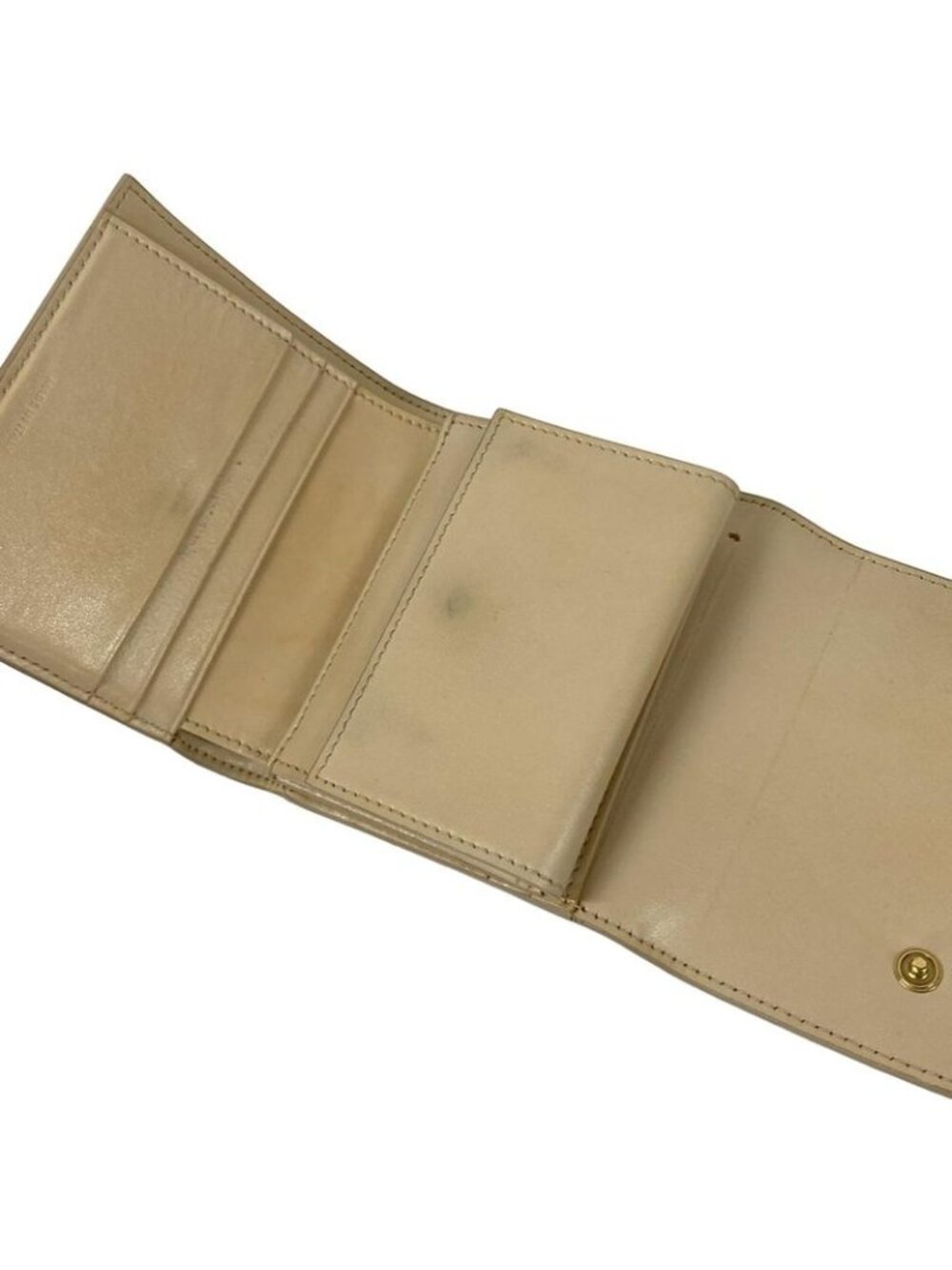 Celine Trifold Wallet Small Ivory Leather - Picture 3 of 10